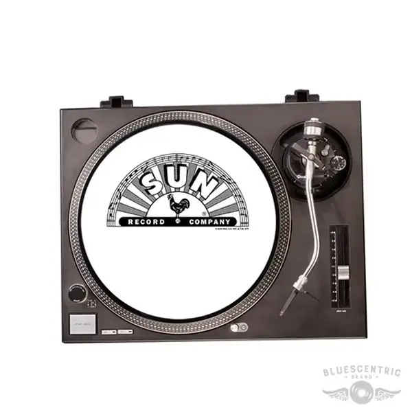 Sun Records Rising Sun Turntable Slip Mat - Black &amp; White