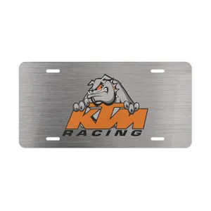 KTM Racing Aluminum License Plate – Plate Tag car and Truck Accesories