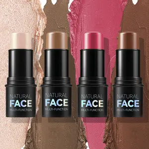 Contouring Cream, Nose Shadow Highlighter Stick, Contour Shadow, 3D Brightening, Under-Eye Shadow, Facial Primer, Makeup Products, Can Be Used On The Eyes, Cheeks, And Lips