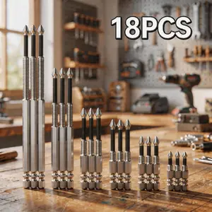 K5 Anti Slip Impact Driver Bit Set Magnetic Screwdriver Bits High-Magnetic Anti Slip Drill Bits for Power Tools Strong Durability for DIY Home Repair & Woodworking Projects