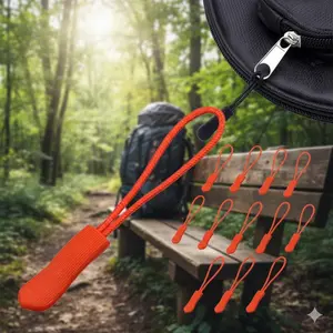 Durable Anti-Slip Zipper Repair Kit - Rustproof & Wear-Resistant Replacement Pulls for Luggage, Backpacks, Jackets & Jeans. Portable Multi-Scene Fix Tool for Travel Emergencies, Easy to Install.
