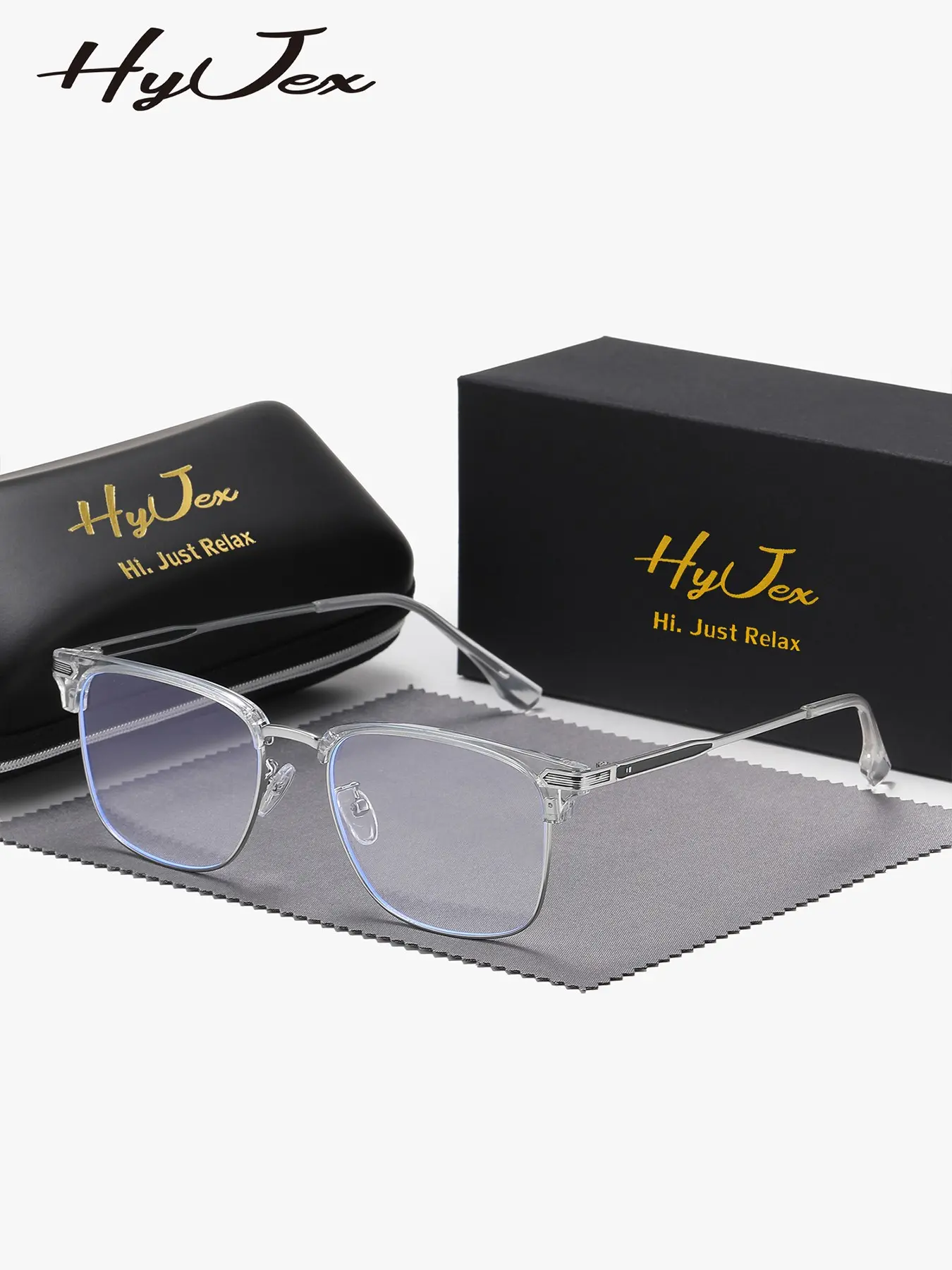 HYJEX 1 Piece Unisex Simple Design Anti Blue Light Screen Viewing Eyewear Full Frame Plano Glasses Demonstrate Professionalism Square Frame Plano Glasses Square Frame Eyeglasses Square Frames Eyeglasses