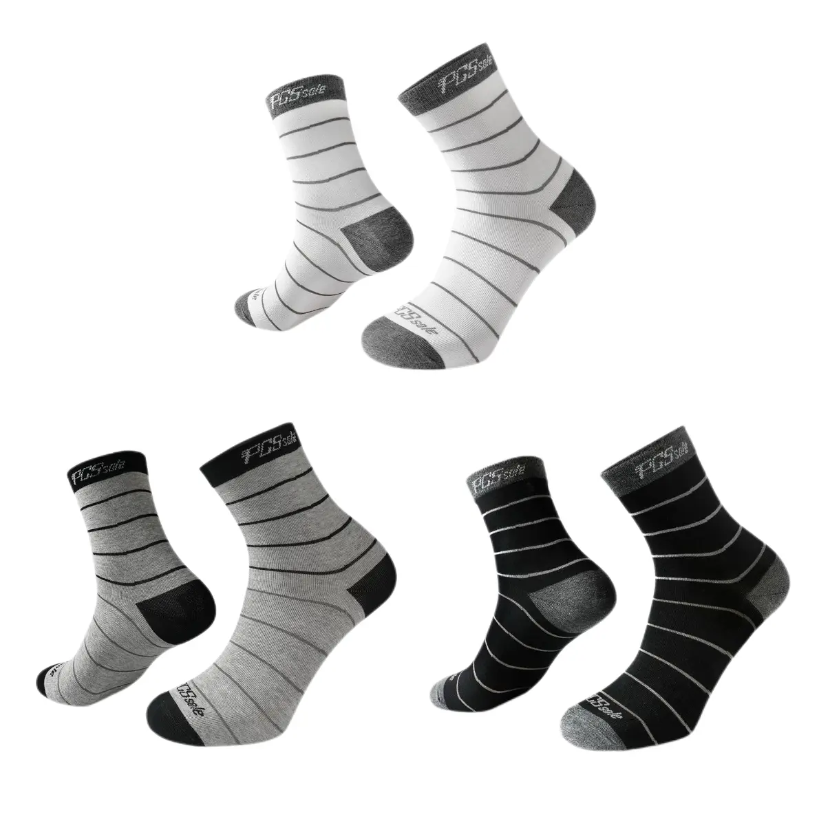 PCSSOLE Breathable Athletic Socks | Moisture Wicking Socks with Odor Control & Anti-Static Yarn for Men Women