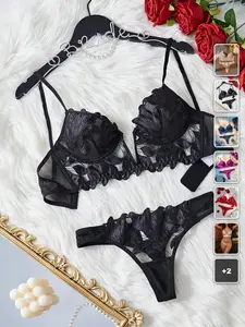 2 Piece Lingerie Set Classic French Sexy Date Night Romantic Wear