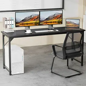 Modern Minimalist Wood Computer Desk for Home Office