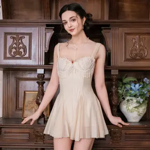 Starlit Siren  Dress -LuminaVenus Dresses Irregular Hem Alix Earle Dress Women Short Skirt Event Sophisticated Formal Dress Casual Senior White Cute Sleeveless Cami Womenswear Honeymoon Outfits Wedding Guest Clothes Vintage Mesh Soft Adjustable Lace