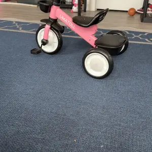 Umatoll Tricycle for Toddlers 2-5 Year Old boy&gril gifts Adjustable Toddler Bike with Light Up Wheels Durable Carbon Steel Frame & Dual Baskets for Outdoor Fun，babies Christmas gifts, Spring glow up