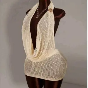 Sexy Mini Dress in 3 Colors and Different Sizes for Vacation and Birthday Party Formal