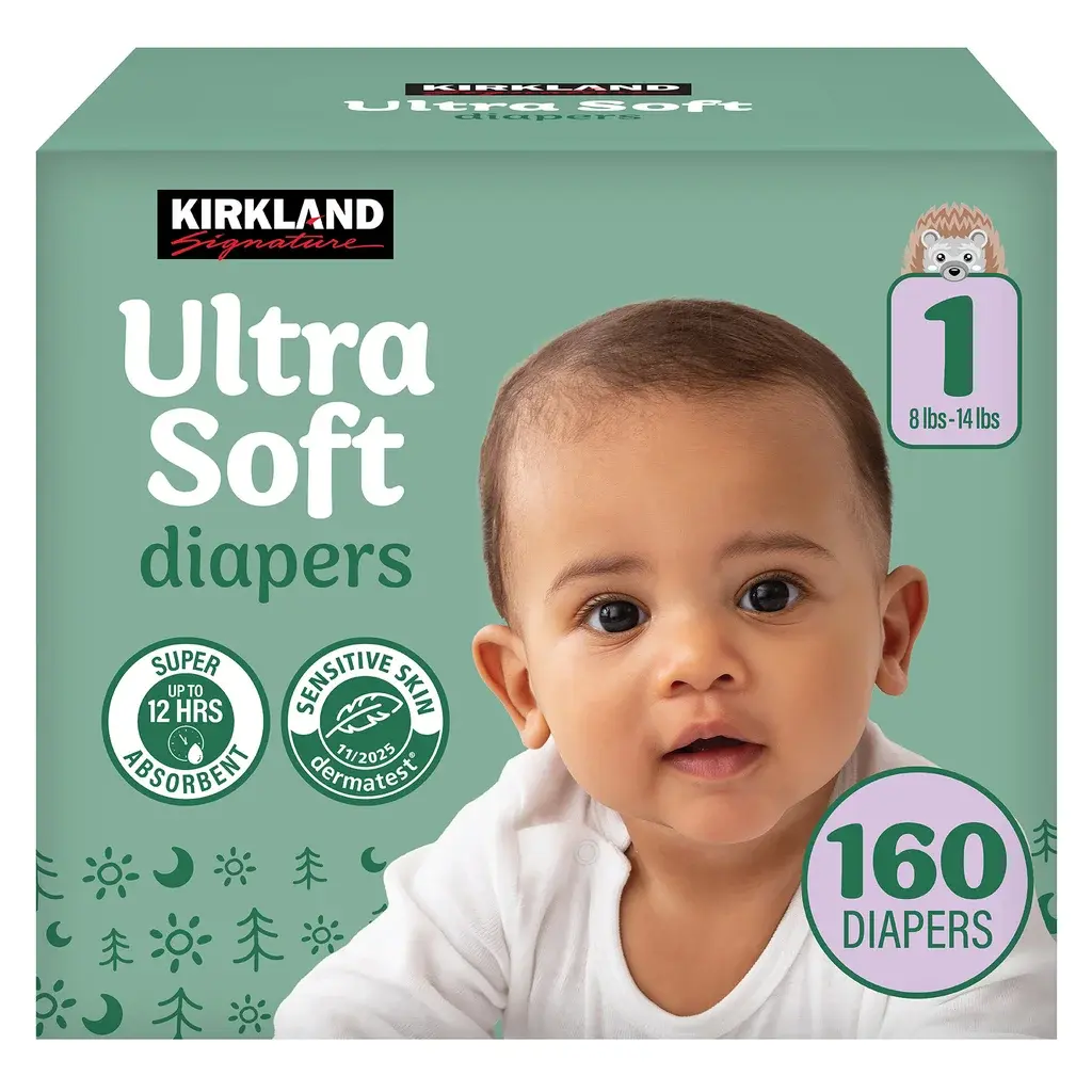 Kirkland Signature Diaper Sizes 1 (160 count)