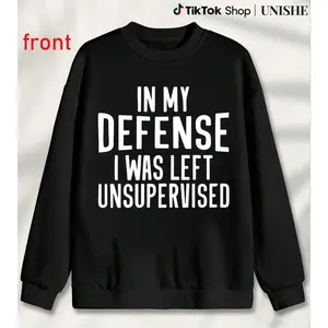 Humorous Women’s Long Sleeve Sweatshirt – Geometric Pattern, Machine Washable