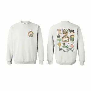 *Made to Order* TRUE STORY SHIRT/CREWNECK Cotton Casual