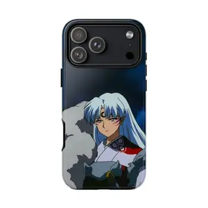 Sesshomaru Dark Aesthetic Case, Cool Lord Sesshomaru Demon Prince Cover – Case for 17 16 15 14 13 12 11 X Pro, Plus, Promax - S21, S22, S23, S24, S25 Ultra