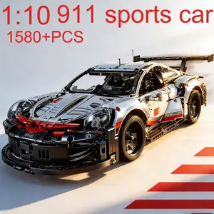 1580+Pcs Technical 911 RSR Performance Speed Race Car Building Blocks Brick Compatible Vehicle Model Car DIY Toy Gifts
