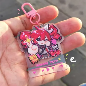 vocaloid -Teto Kasane keychain Double-Sided Perfect for keys, bags, or as a gift