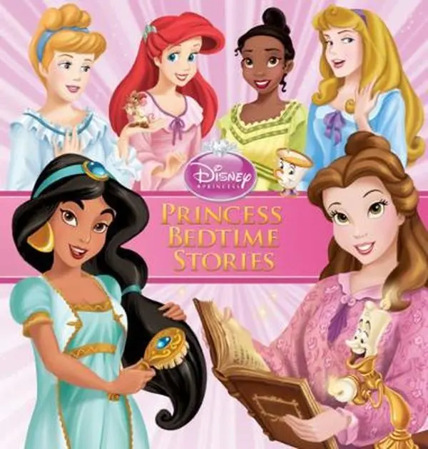 Used Disney Enterprises Inc. Princess Bedtime Stories Hardcover Printed Book - English, Bedtime Adventures for Kids, 18 Stories, 2.56lb, Reading Fun