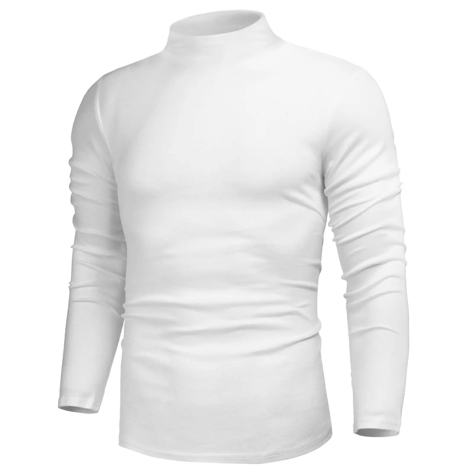 Men's Casual Turtleneck Slim Fit Basic Tops Lightweight Pullover Sweater