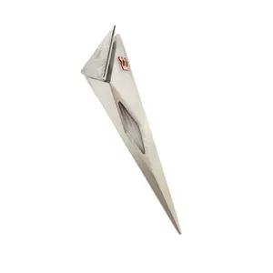 Raised Top Mezuzah with Window, Patchwork Pattern by Joy Stember