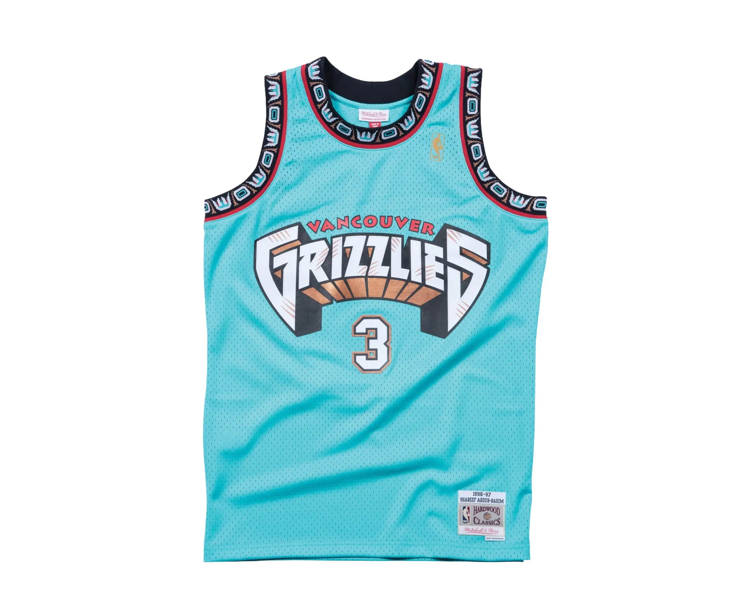 Mitchell & Ness NBA Swingman Vancouver Grizzlies 1996-97 Road Shareef Abdur-Rahim Jersey in Teal | Men's