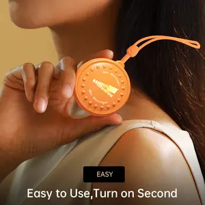 Portable mini massager, palm massager, multifunctional hand joint massager, office relaxation and decompression vibration massager, 12 vibration modes, 30 seconds automatic switching