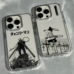 C-Chainsaw ManS Denji MAKIMA For iPhone 17 17Air 16E 16 15 14 13 12 11 Pro Max Plus Samsung Galaxy S26 S25 S24 S23 S22 Translucent Phone Case Funda Cover Capa