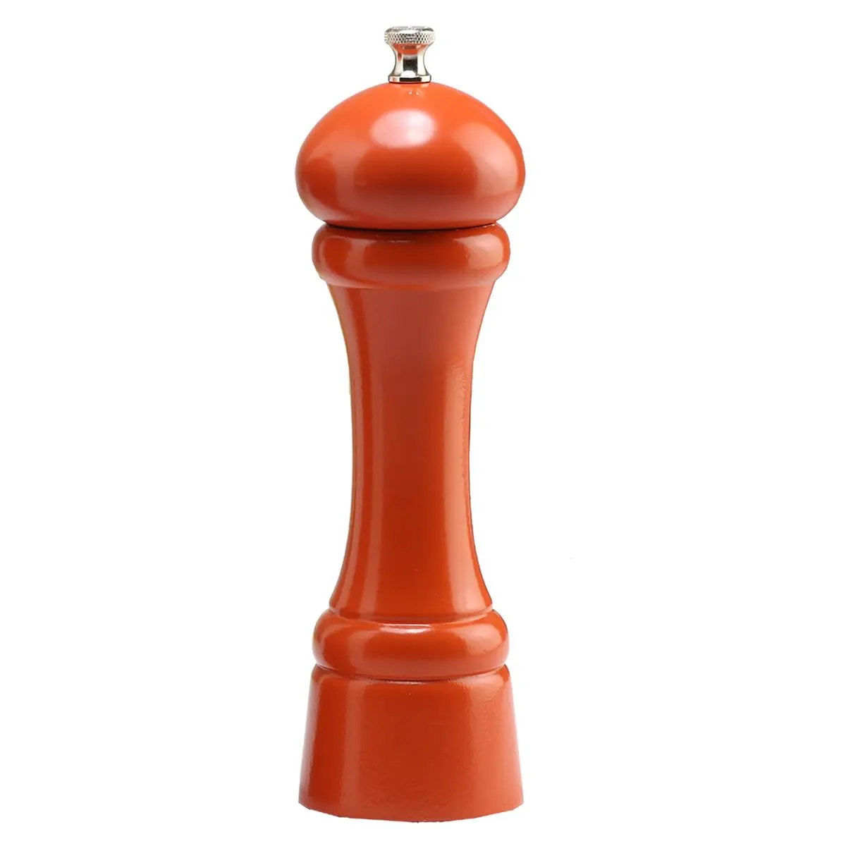 Chef Specialties 08952 Traditional 8 in. Maine Wood Butternut Orange Salt Mill, Wooden Seasoning Utensil, Gift Ready Kitchen Gadget