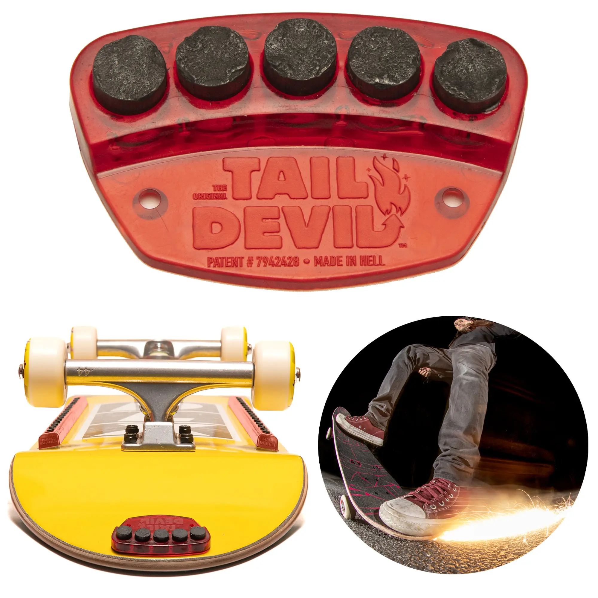 Tail Devil skateboard spark plate Tail Devil skateboard spark plate