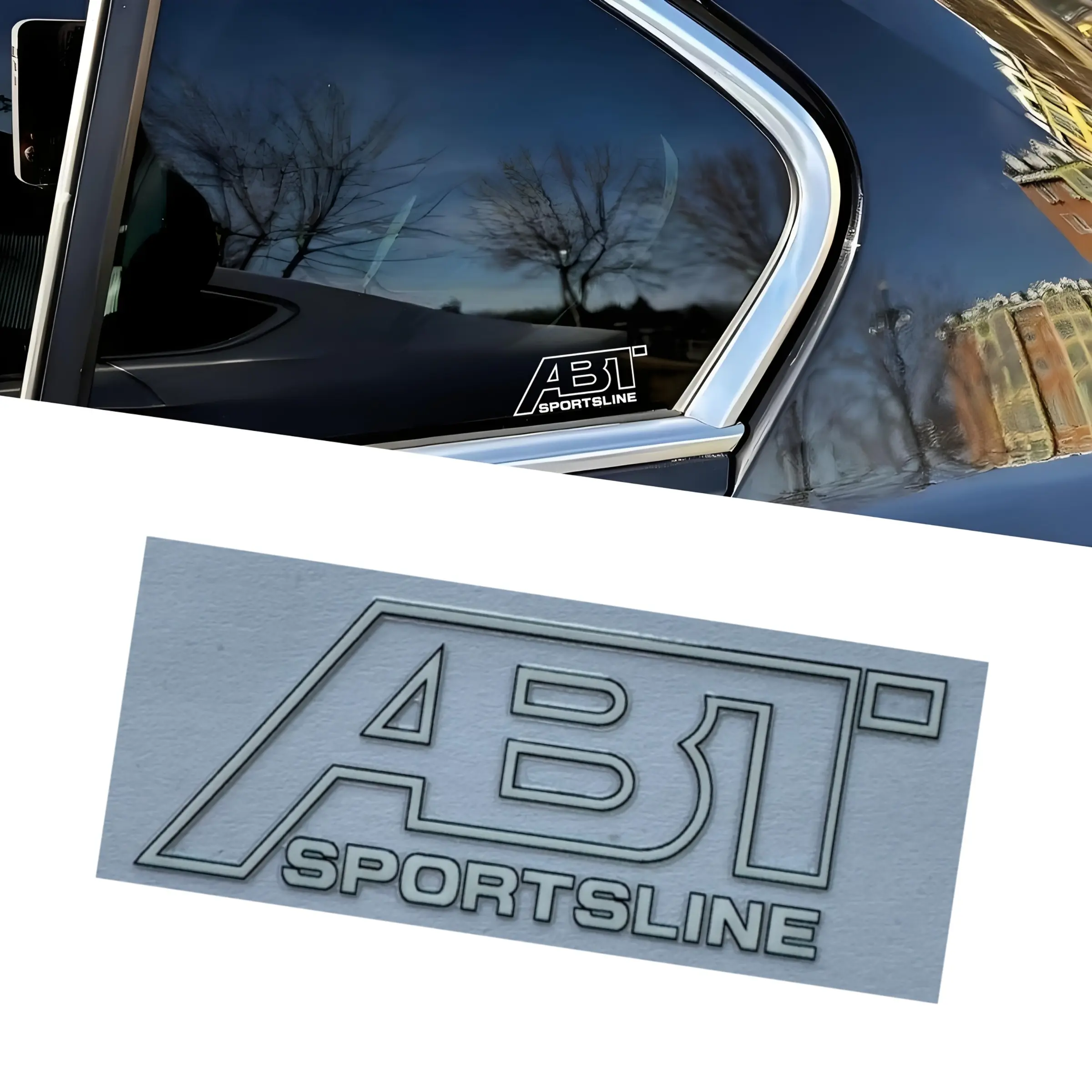 4PCS/SET ABT Sportsline Car Badge Stickers for Volkswagen VW Audi Seat Skoda Vehicle Styling Decorative Stickers