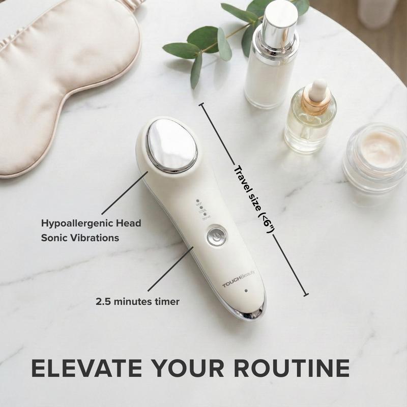 2-in-1 Hot & Cold Facial Massager | Anti-Aging & Depuffing Skin Care Tool | 42°C Heat Absorption & 6°C Ice Cooling Wand for Face & Eyes