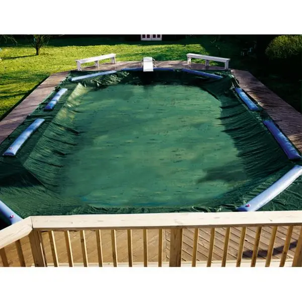 Swimline Corporation Ripstopper Outdoor Hole-Proof Polyethylene Winter Pool Cover, Solid 23x41 ft Rectangle Cover (Fits 18x36 ft Pools, Built to Last)