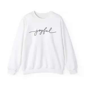 Joyful Crewneck - Christmas Sweater - Holiday Sweater - Simple Holiday Sweater