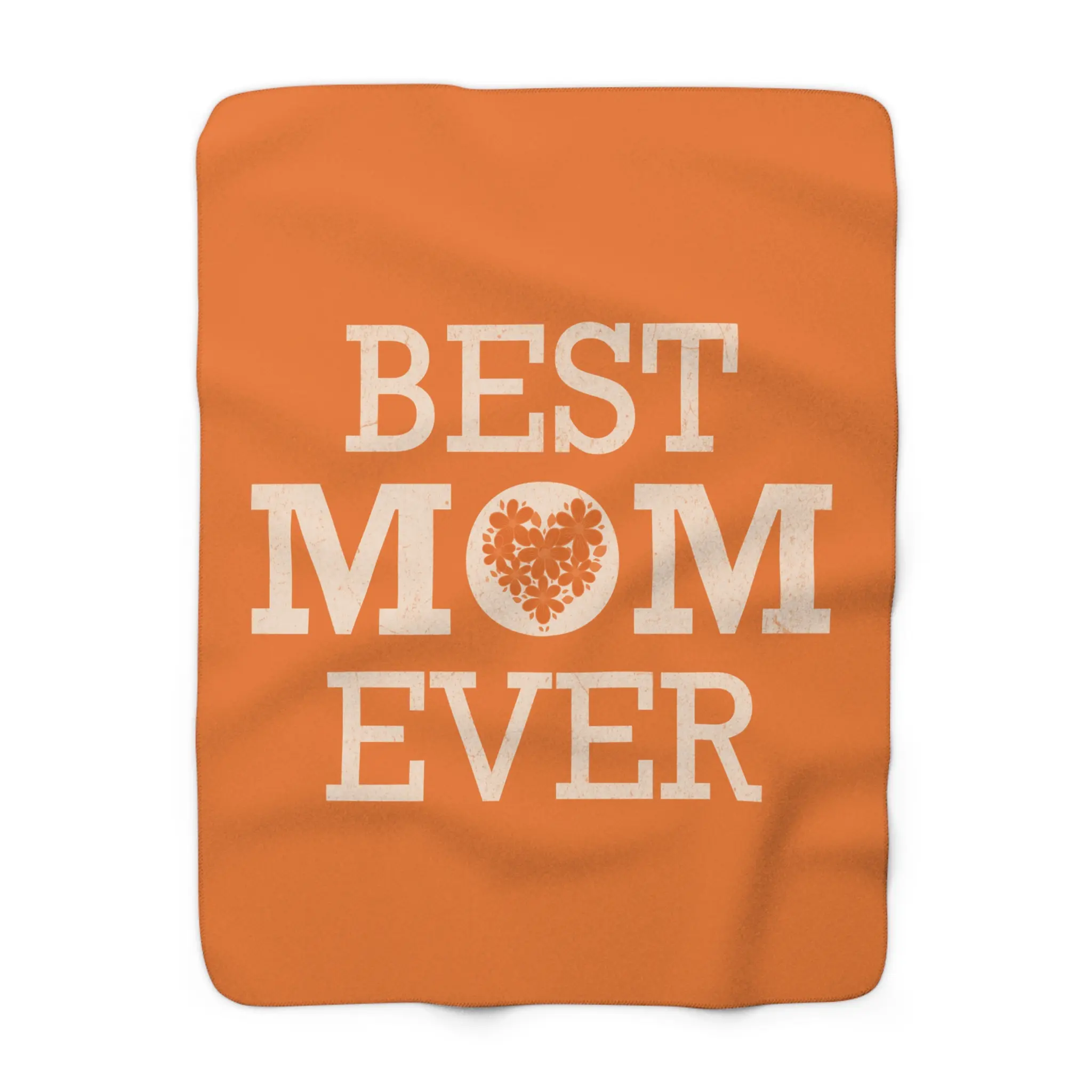 Cozy Sherpa Fleece Blanket - Best Mom Ever, Great Gift for Mother's Day, Home Decor, Warm Throw for Any Occasion