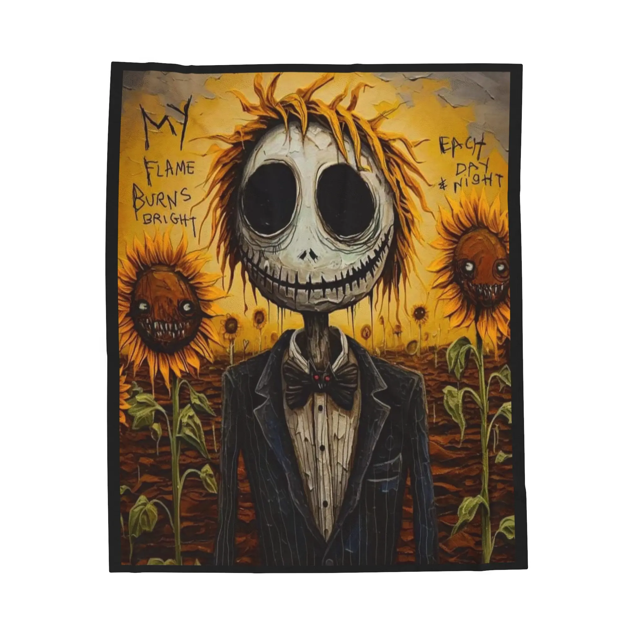 Jack Skellington Velveteen Plush Blanket