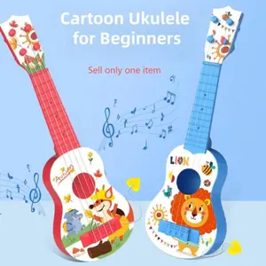 Educational Mini Ukulele Toy Guitar with Picks, Fun Musical Instrument for Boys and Girls, Simulates Playing Ukulele Music