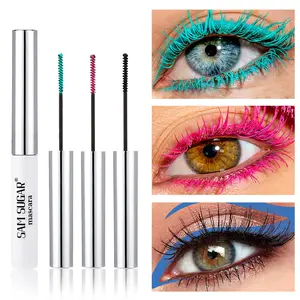 Colorful Mascara for Halloween, Dense Small Brush Head, Curling, Waterproof, Sweat-Resistant, Long-Lasting, Smudgeproof