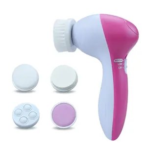 Gentle and Caring 5 in1 Electric Facial Cleansing Device  for All Skin Types Electric Exfoliating Rotating Massager- Easily Brighten Skin At Home Daily