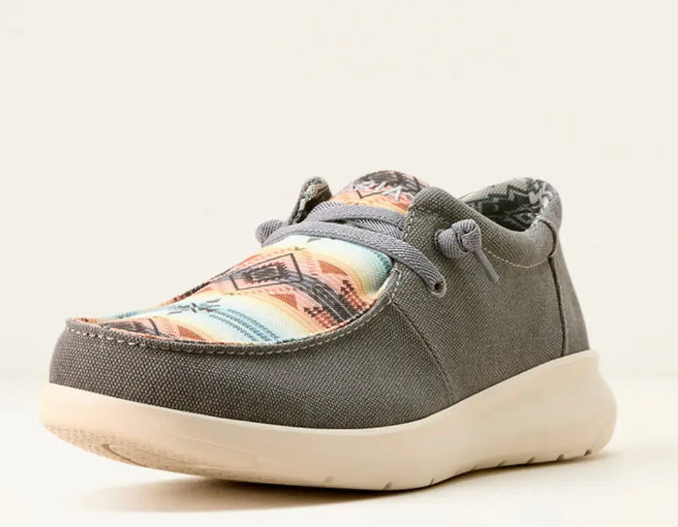 Men's Ariat Hilo Shoes - Charcoal/Salado Sunset