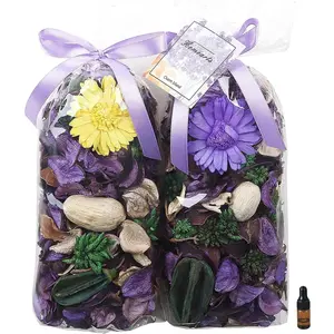 Halloween Potpourri Bags, Purple Decorative Potpourri Bowl Filler, Lavender Scented Dried ,   Sachet,2 Bags/8.4oz
