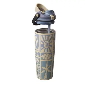 Owala FreeSip 30oz Vintage Surf Water Bottle Limited Edition Birthday Bash Insulated Stainless Steel Tumbler