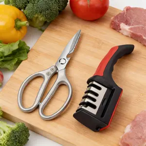 2PCS Stainless Steel Scissors, Sharp Blade Barbecue Scissors, Kitchen Food Scissors, Sharp Scissors For Chicken, Duck, Goose Bones, Multifunctional Grinder Scissors, Household Fish Killing Scissors, Easy To Clean, Dishwasher Compatible, Essential Kitchen