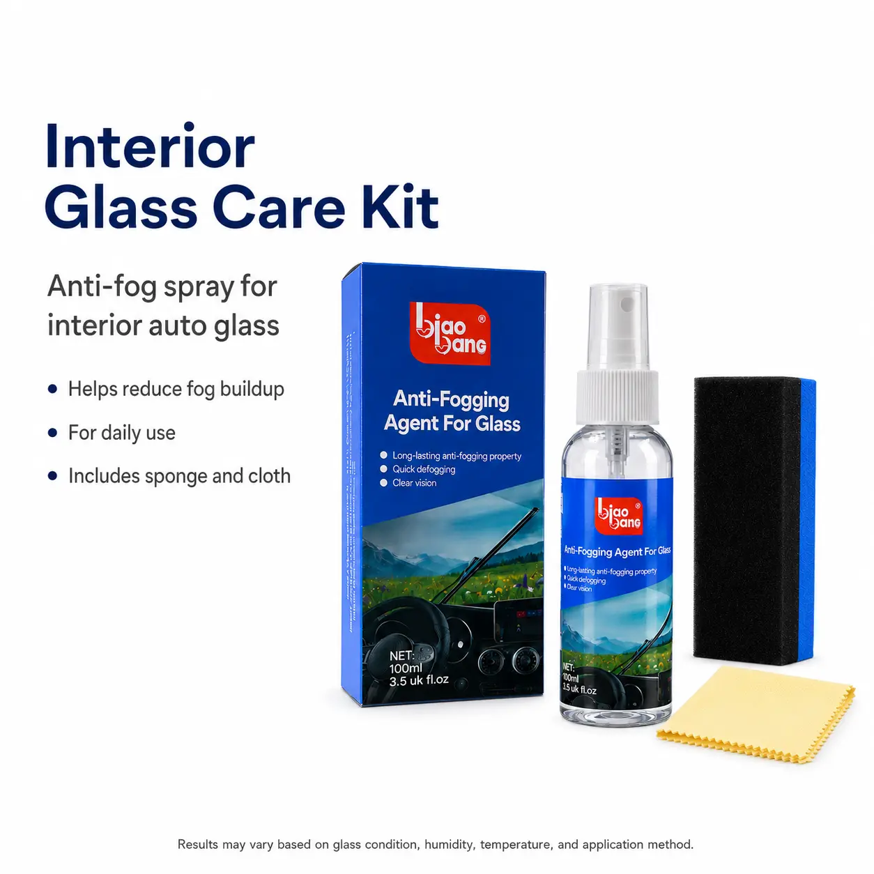 Extreme Weather Anti-Fog Treatment - Quick Defogger Spray for Car Windows, Helmets & VR Goggles