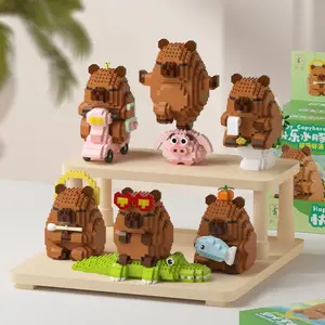 Cute Hamster Building Block Set, Creative Building Blocks, Block Figures, Durable Abs Material, Creative Home Office Decor, Perfect Gift for Kids over 6 Years Old, Christmas gifts, Halloween gifts