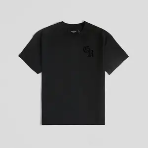 Gymreapers Initial Tee - Black/Black, Summer Cotton T-shirt for Men