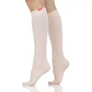 VIM & VIGR Graduated Compression Socks  Knee High Circulation Support for Women & Men, Moisture Wicking Nylon, Comfortable Everyday Wear for Work, Travel & Activity