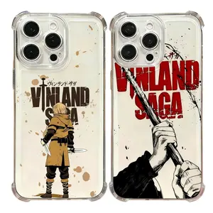 Hot Vinland Saga Anime Phone Cases For iPhone 17 Promax Pro Air 16 Plus 15 14 13 12 11 Anti Fall Transparent Shockproof Protective Cover Gift For Birthday Christmas Halloween