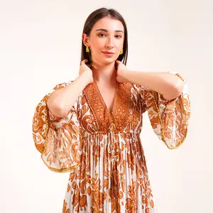 Rustic Charm Maxi Dress White