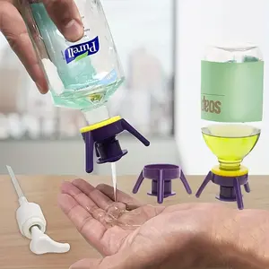 6pcs Inverted bottle cap shampoo triangular inverted stand tripod kitchen seasoning bottle stand bathroom shower gel Portable Home Use