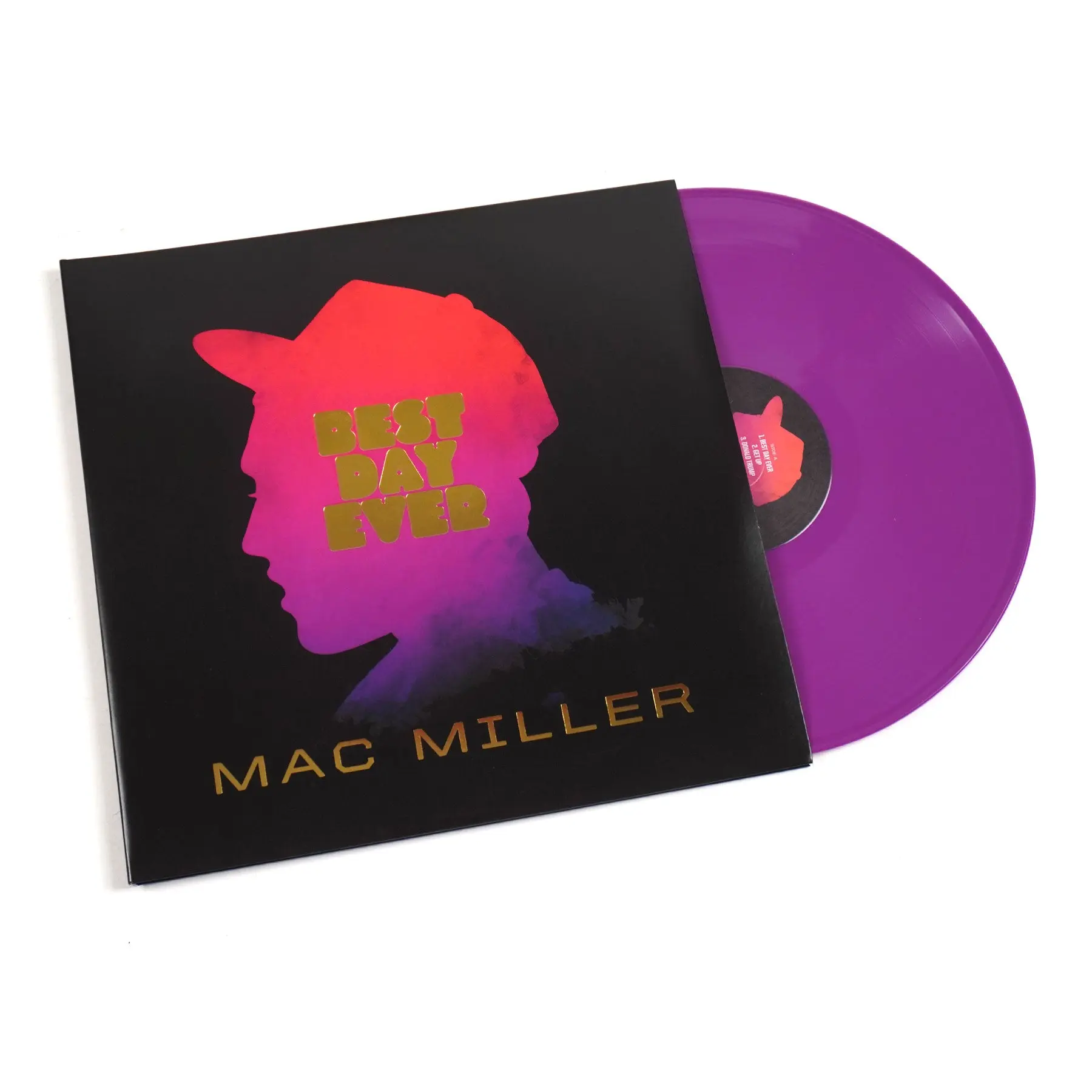 Mac Miller Best Day Ever Limited Edition 2LP Lavender Colored Hip-Hop Vinyl - Custom Etching, Gatefold Sleeve, Double Vinyl Pressing, LP (Long Play) Audio Record