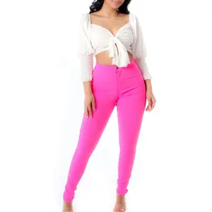 Neon Pink Jegging Pants jeggings