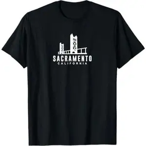 Sacramento Tower Bridge Design (white)- Sactown California T-Shirt
