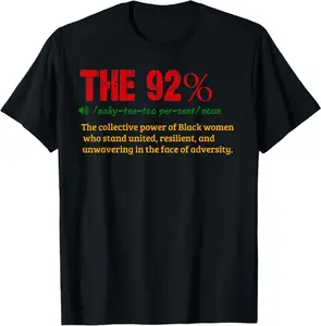 92% Definition Women Who Voted Black Women The 92 Percent T-Shirt